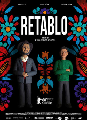 彩塑男孩Retablo